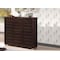 Baxton Studio Adalwin 3-Door Dark Brown Wooden Entryway Shoes Storage Cabinet 118-6517 - alternate 2
